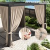 Kimunuk Gazebo Universal Replacement Privacy Curtain,12'X12' Gazebo Outdoor Waterproof Curtains,