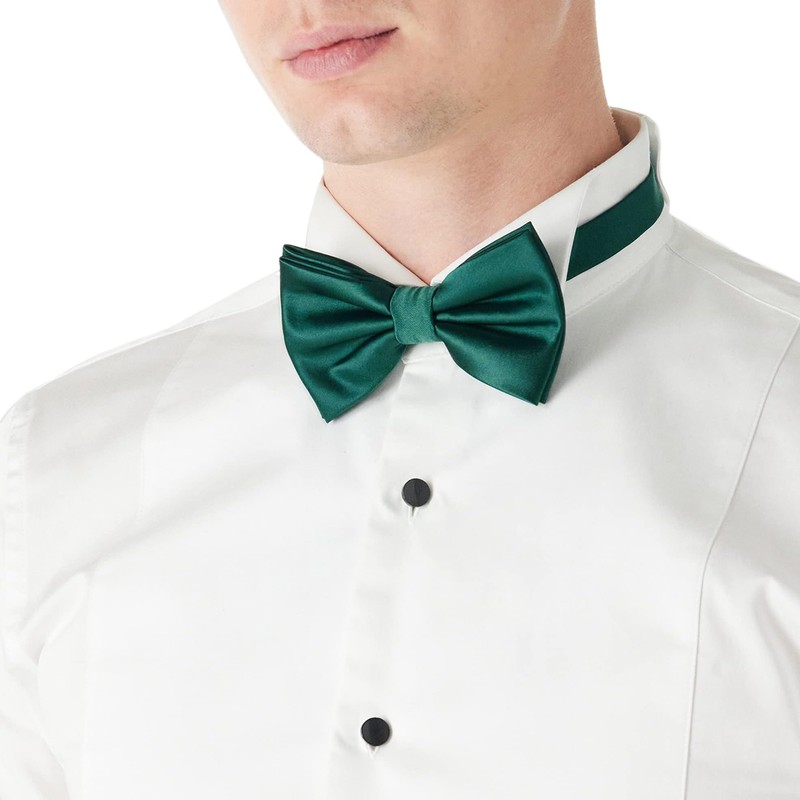 DonDon Men's Handmade Silk Look Bow Tie 12 x 6