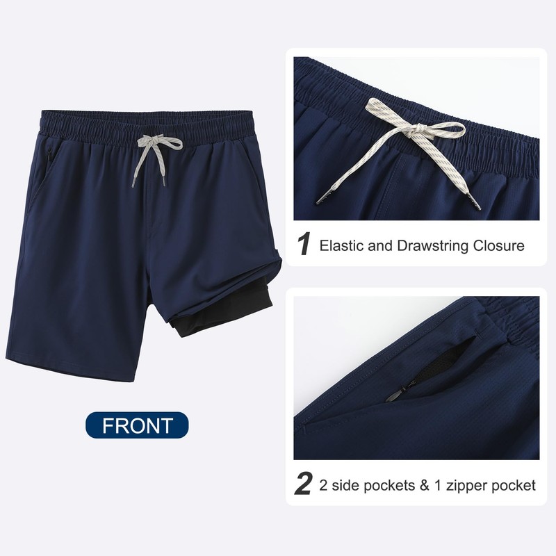 HODOSPORTS - Traje de baño para hombre, de 9 pulgadas,