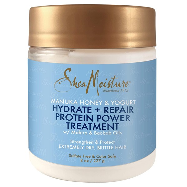 Shea Moisture Manuka Honey & Yogurt Hydrate + Repair Protein-Strong Treatment, 8 oz