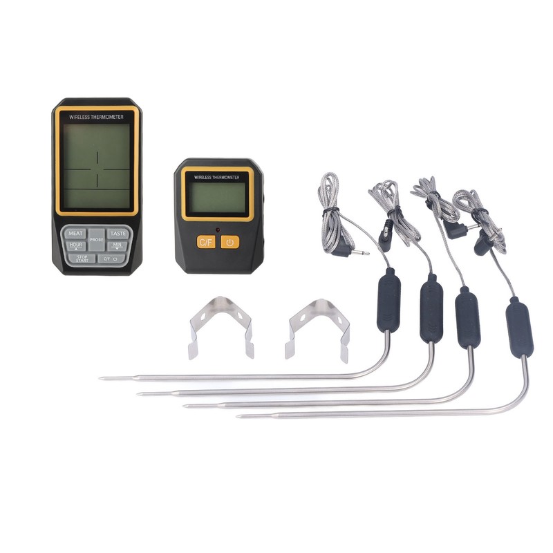 Wireless BBQ Thermometer Digital Remote Kitchen Meat Food Cooking 328ft