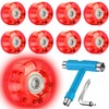VNAKER Light Up Quad Roller Skate Wheels Set 8 Pack,