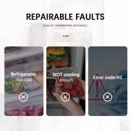 242303001 Refrigerator Damper Assembly - Air Damper Control Compatible with Frigidaire & Crosley White Models Replaces 3016452, AP5788340