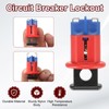 MECCANIXITY 3pcs Circuit Breaker Lockout Industrial Grade Miniature Loto Device