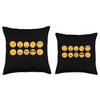 Emoticon Set Throw Pillow