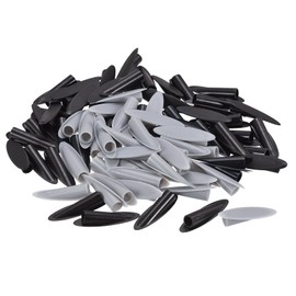 MECCANIXITY 9mm Plastic Pocket Hole Plugs,Wood Plugs for Pocket Hole Jig Working Tool Accessories,Black and Grey Pack of 100