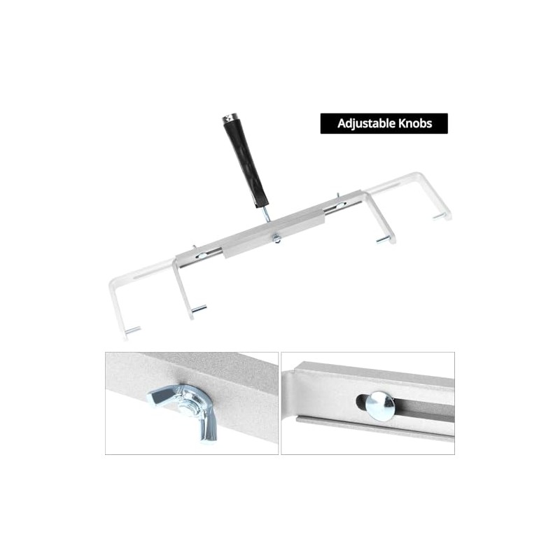 QWORK Paint Roller Holder, 12-18 in Aluminum Roller Frame for