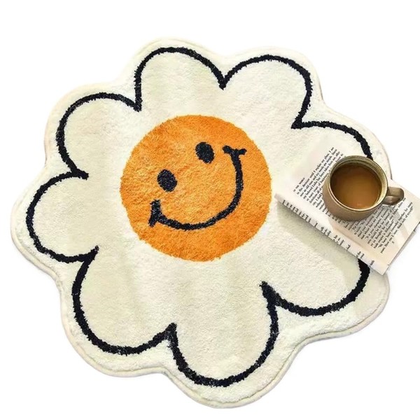 SSDH Cartoon Bath Mat, Super Absorbent Imitation Cashmere Rug, Non-Slip