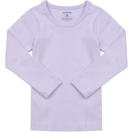 AVAUMA Baby Boys Girls Pajama Set Kids Toddler Snug fit Basic Cotton Sleepwear pjs for Daily (Light Purple-1 Large)