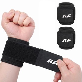 Muñequeras de Soporte, 2 pack Muñequera Deportivas Transpirable, Brinda Soporte para Muñeca para Gimnasio y Levantamiento de Pesas, Ajustable Muñequera para Hombres y Mujeres