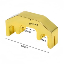 Violin Mute,Ai-OUMLEEF Metal Violin Mute Practice Violin Silencer for 3/4, 4/4, 1/2, Four Claw Silencer(Gold)