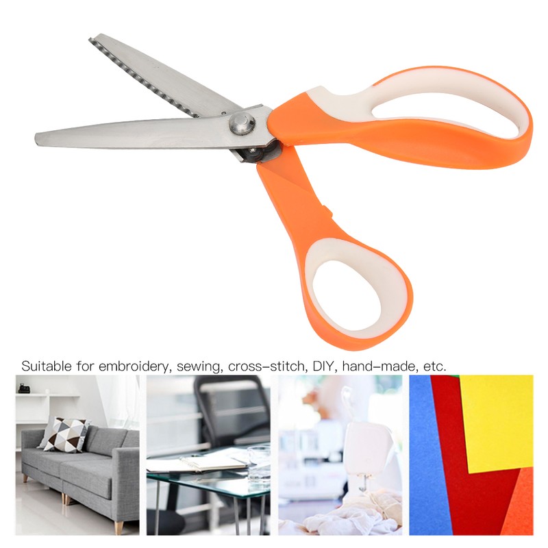 Wavy Serrated Scissor Colour Handle DIY Hand Made Cloth Paper