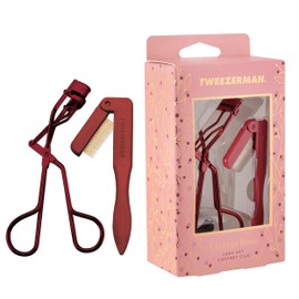Tweezerman Vintage Rose Lash Gift Set - Makeup Eyelash Tool for All Eye Shapes