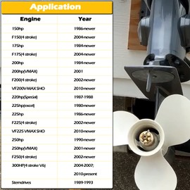 Outboard Upgrade Propeller Installation Hardware Tools Kit Fits for Yamaha Outboard 150-300 HP, Includes Thrust Washer, Spacer, Washer, Nut and Cotter Pin, Comparable to OEM Part Number 6E5-45987-01