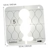 OSALADI 1pc Hollow Design Acrylic Patchwork Ruler Multi Functional Sewing