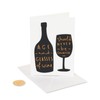 Papyrus Birthday Cards, Black and Gold (2-Count)