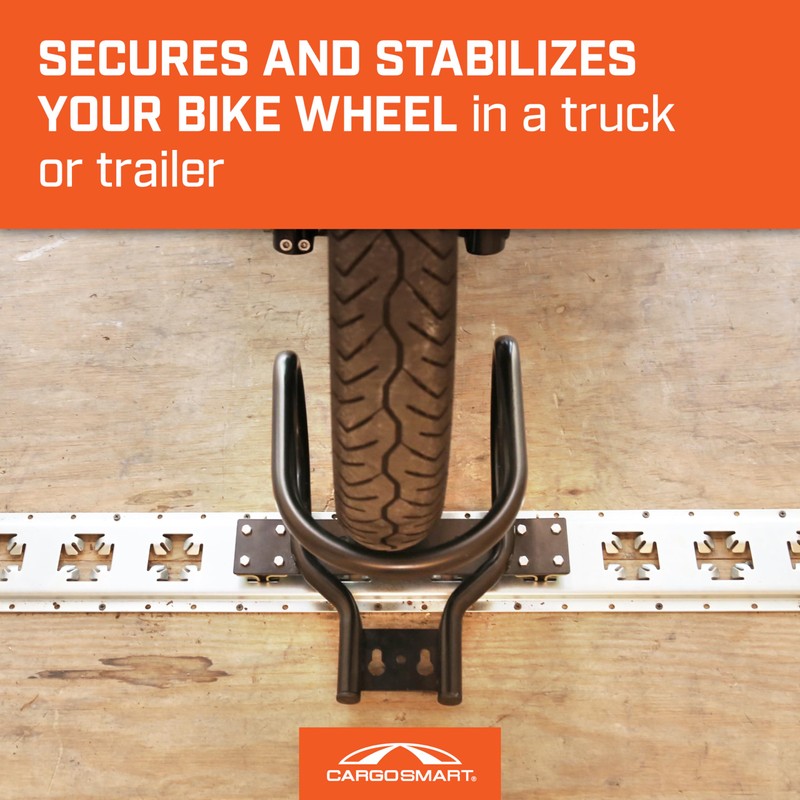 CargoSmart Motorcycle Wheel Chock — Connects to X-Track and E-Track