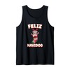 Feliz Navidog Christmas Dog Sock Havanese Tank Top