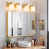 BrkNit 2 Light Modern Bathroom Light Fixtures Over Mirror, Brass
