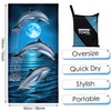 Zomer Beach Towel Large 90 x 180 cm Quick-Drying Microfibre