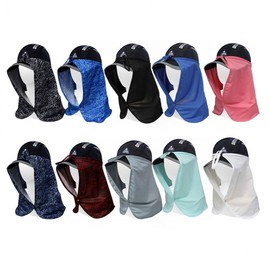 UV Sun Protection Cooling Balaclava Neck Warmer Yuveil Pattern Green 2ea