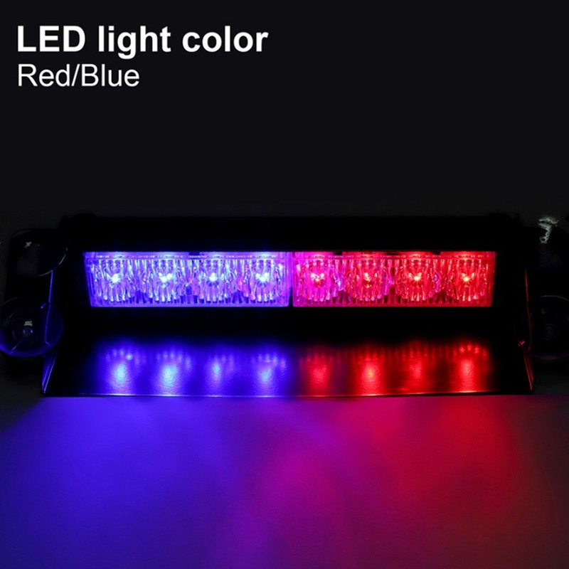 LED Car Strobe Light Flashing Warning Lamp Red Blue Color