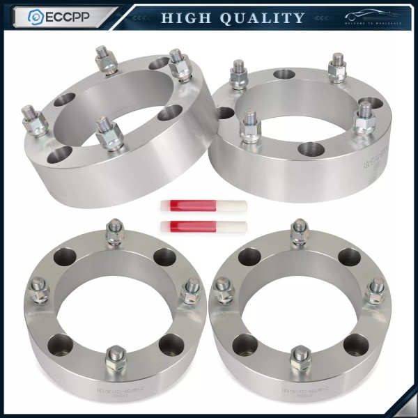 ECCPP 4Pc 2'' 4x156 4/156 Wheel Spacers 12x1.5 For Polaris