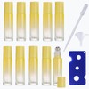 10pcs Empty Essential Oil Roll-on Bottles, 10ml/0.33 Oz Frosted Glass