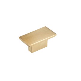 Richelieu Hardware BP8102116CHBRZ Flemingdon Collection 1 9/16-inch (40 mm) x 7/8-inch (22 mm) Champagne Bronze Modern Rectangular Cabinet and Drawer Knob for Kitchen, Bathroom, and Furniture