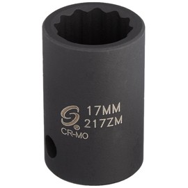 Sunex 217zm 1/2-Inch Drive 17-mm 12-Point Impact Socket