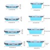 4Pcs/Set Silicone Lunch Box Collapsible Food Storage Container Bento Box