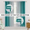 SimpleHome Ombre Room Darkening Curtains for Living Room, Rod Pocket