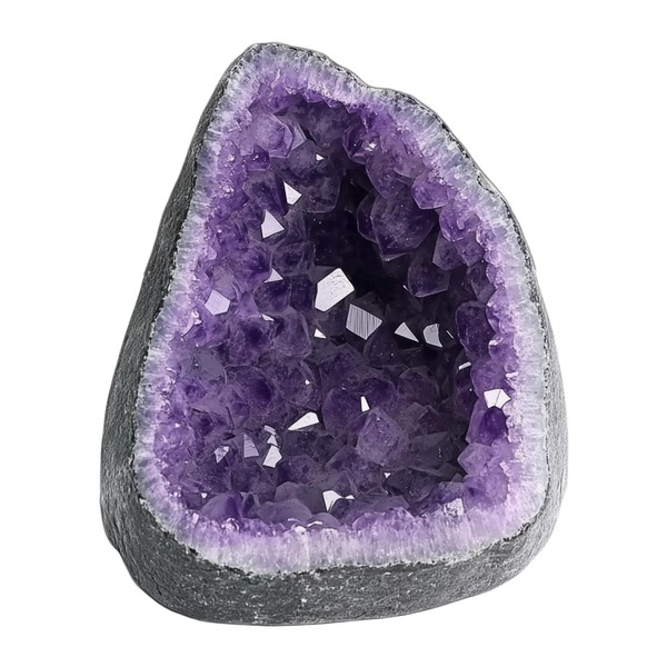 WYJHYZN Amethyst Crystal Gems and Healing Stones Rocks Geodes Purple