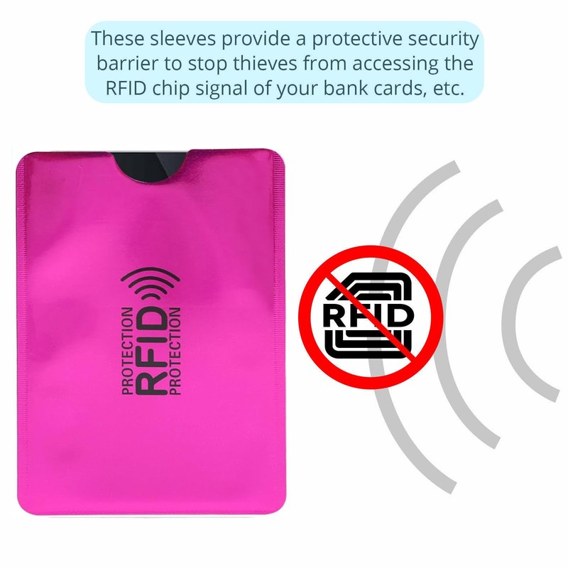 20Pcs RFID Blocking Sleeves Upgraded - Secure Credit Card ID