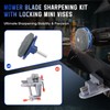 VLIKE Mower Blade Sharpening Kit with Locking Mini Vises