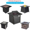 Saking Fire Pit Cover,30 inch Firepit Covers Square Gas Fireplace