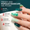 GELLEN Sheer Green Jelly Nail Polish Gel, Glass Jade Emerald