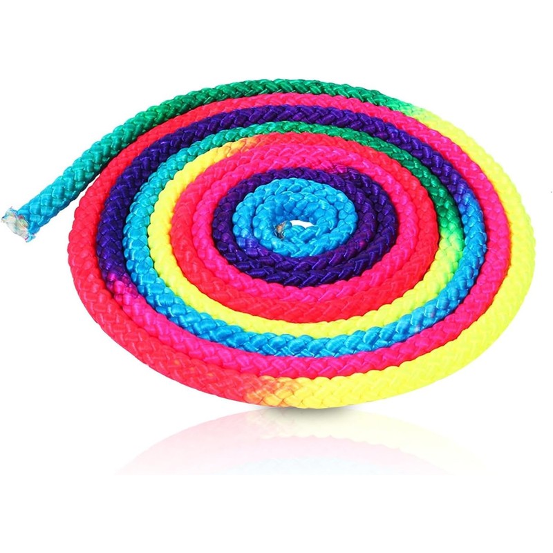 Hominas Rainbow Colour Rhythmic Gymnastics Rope Nylon Competition Art Training