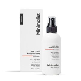 Minimalist Hypochlorous Acid Spray for Acne, Eczema & Redness Relief | Soothes & Purifies Skin Post Workout & Prevents Breakouts | Gentle on Skin HOCL Formulation | for Women & Men | 7.44 Fl Oz/220ml