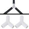 SG Store 2 Sets Drain Hose Y Piece Connectors 16