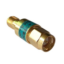 BECEN Golden 2W SMA-jk Male to Female RF Coaxial Attenuator 6GHz 50Ohm 20dB Plug (20dB)