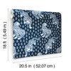 PrintFresh Navy Tiger Queen Peel and Stick Wallpaper,Blue