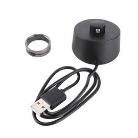 Smart Ring Fitness Tracker Gesture Remote Control Temperature Sensor Sleep Monitoring Waterproof Smart Health Ring for Men Women Black 22.3mm/0.88in