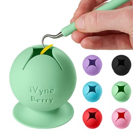 iVyne Berry Suctioned Vinyl Weeding Scrap Collector & Holder for Weeding Tools for Vinyl - Green