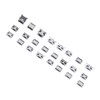 240 Pcs Micro USB Connector Set Stainless Steel Single Row