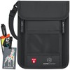 Travel Neck Wallet with RFID Blocking passport holderl for Men/Women
