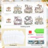 MVVMTOP 6pcs Diamond Painting Greeting Card, DIY Carousel Diamond Art