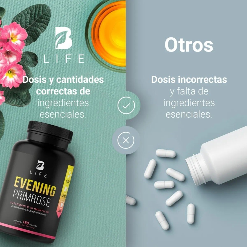 Aceite De Prímula (onagra) De 180 Caps. De 1000mg B