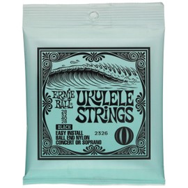 Ernie Ball Concert/Soprano Ball End Nylon Ukulele Strings - Black