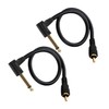 Seadream RCA to 1/4" TS Audio Cable, Right Angle Gold-Plated